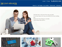 Tablet Screenshot of loanarranger.com.au